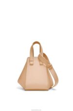 Loewe Women Hammock compact bag in satin calfskin 206XF432 Nude - Image 4
