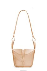 Loewe Women Hammock compact bag in satin calfskin 206XF432 Nude - Image 5