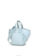 Loewe Women Hammock compact bag in satin calfskin 206XF460 Aquamarine - Image 3