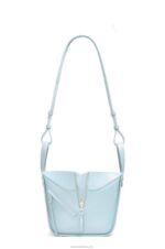 Loewe Women Hammock compact bag in satin calfskin 206XF460 Aquamarine - Image 6