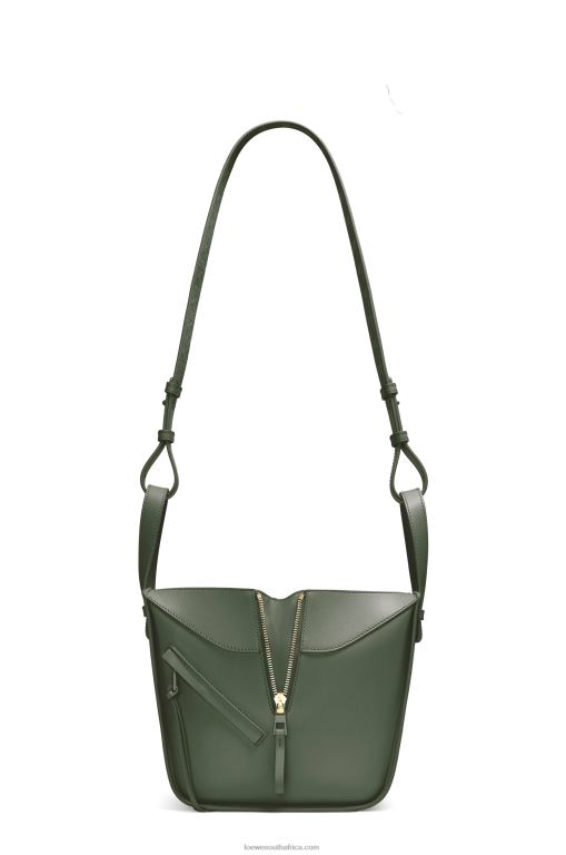 Loewe Women Hammock compact bag in satin calfskin 206XF461 Vintage Khaki - Image 6