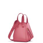 Loewe Women Hammock compact bag in satin calfskin 206XF488 Plumrose