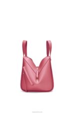 Loewe Women Hammock compact bag in satin calfskin 206XF488 Plumrose - Image 4