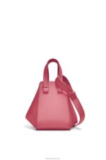 Loewe Women Hammock compact bag in satin calfskin 206XF488 Plumrose - Image 5