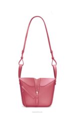 Loewe Women Hammock compact bag in satin calfskin 206XF488 Plumrose - Image 6
