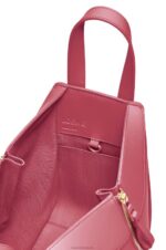Loewe Women Hammock compact bag in satin calfskin 206XF488 Plumrose - Image 7