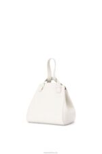 Loewe Women Hammock Nugget bag in nappa calfskin 206XF499 Soft White - Image 3