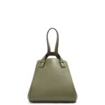 Loewe Women Hammock Nugget bag in nappa calfskin 206XF519 Avocado Green