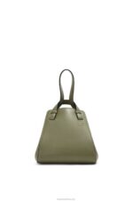 Loewe Women Hammock Nugget bag in nappa calfskin 206XF519 Avocado Green