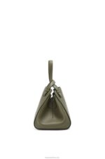 Loewe Women Hammock Nugget bag in nappa calfskin 206XF519 Avocado Green - Image 4