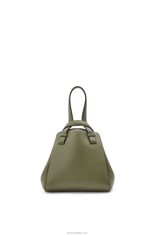 Loewe Women Hammock Nugget bag in nappa calfskin 206XF519 Avocado Green - Image 5