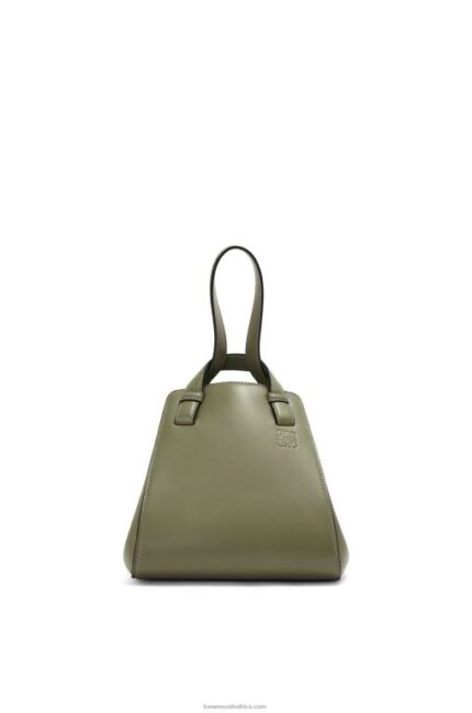 Loewe Women Hammock Nugget bag in nappa calfskin 206XF519 Avocado Green