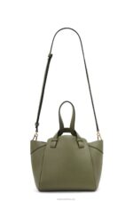 Loewe Women Hammock Nugget bag in nappa calfskin 206XF519 Avocado Green - Image 6