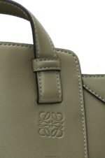 Loewe Women Hammock Nugget bag in nappa calfskin 206XF519 Avocado Green - Image 8