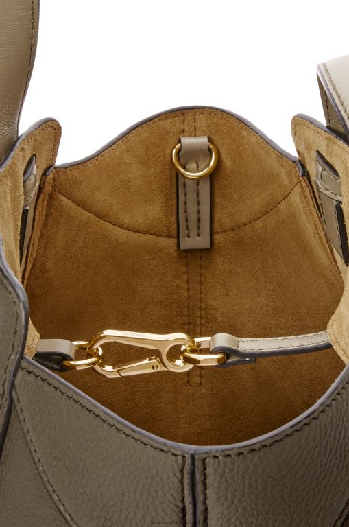 Loewe Women Hammock Nugget bag in soft grained calfskin 206XF500 Laurel Green - Image 8