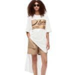 Loewe Women hat T-shirt dress in cotton 206XF791 White