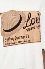 Loewe Women hat T-shirt dress in cotton 206XF791 White - Image 4