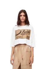 Loewe Women hat T-shirt in cotton 206XF792 White - Image 2