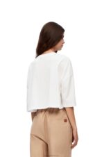 Loewe Women hat T-shirt in cotton 206XF792 White - Image 3
