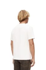 Loewe Women Heen Anagram T-shirt in cotton 206XF845 White - Image 5