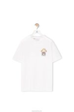 Loewe Women Heen Anagram T-shirt in cotton 206XF845 White - Image 9