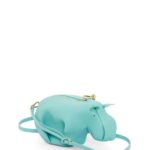 Loewe Women Hippo bag in classic calfskin 206XF392 Fresh Mint