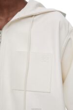 Loewe Women Hooded jacket in nappa lambskin 206XF1105 White - Image 4