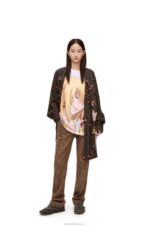 Loewe Women Howl embellished T-shirt in cotton 206XF835 White/Beige - Image 2