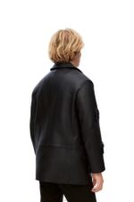 Loewe Women Howl peacoat in nappa 206XF1107 Black - Image 5