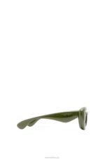 Loewe Women Inflated butterfly sunglasses in nylon 206XF1453 Dark Green - Image 3