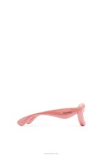 Loewe Women Inflated cateye sunglasses in nylon 206XF1421 Dusty Pink - Image 4