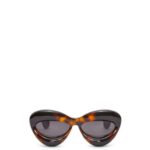 Loewe Women Inflated cateye sunglasses in nylon 206XF1422 Havana