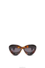 Loewe Women Inflated cateye sunglasses in nylon 206XF1422 Havana