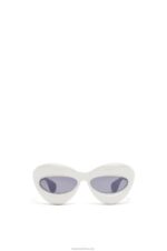 Loewe Women Inflated cateye sunglasses in nylon 206XF1424 Grey