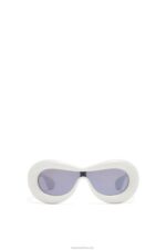 Loewe Women Inflated mask sunglasses in nylon 206XF1499 Grey