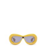 Loewe Women Inflated mask sunglasses in nylon 206XF1500 Yellow