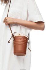 Loewe Women Jardinier pocket in calfskin 206XF227 Tan - Image 2