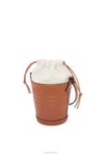 Loewe Women Jardinier pocket in calfskin 206XF227 Tan - Image 3