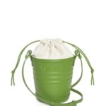 Loewe Women Jardinier pocket in calfskin 206XF228 Spring Green