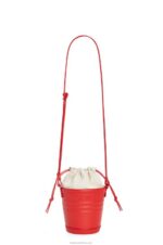 Loewe Women Jardinier pocket in calfskin 206XF229 Red - Image 3