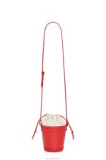 Loewe Women Jardinier pocket in calfskin 206XF229 Red - Image 4