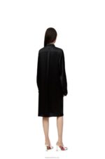 Loewe Women Knot dress in crepe satin 206XF1074 Black - Image 3