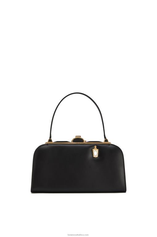 loewe_women_lantern_bag_in_box_calfskin_206xf172_black.jpg Loewe Women Lantern bag in box calfskin 206XF172 Black - Image 1