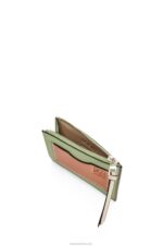 Loewe Women Large coin cardholder in soft grained calfskin 206XF1354 Rosemary/Tan - Image 3
