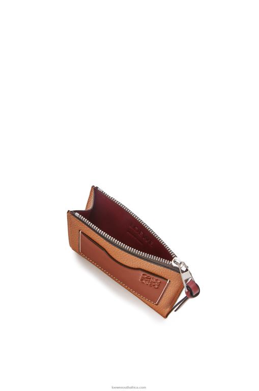Loewe Women Large coin cardholder in soft grained calfskin 206XF1385 Light Caramel/Pecan - Image 3