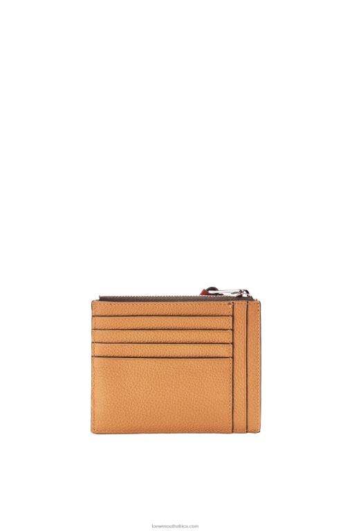 Loewe Women Large coin cardholder in soft grained calfskin 206XF1385 Light Caramel/Pecan - Image 5