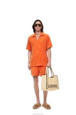 Loewe Women Large Font Tote in raffia 206XF34 Natural - Image 2