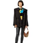 Loewe Women Leggings in nappa lambskin 206XF1145 Black