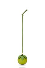 Loewe Women Lime pouch in classic calfskin 206XF585 Meadow Green