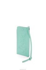 Loewe Women Loop pouch in classic calfskin 206XF594 Fresh Mint - Image 2